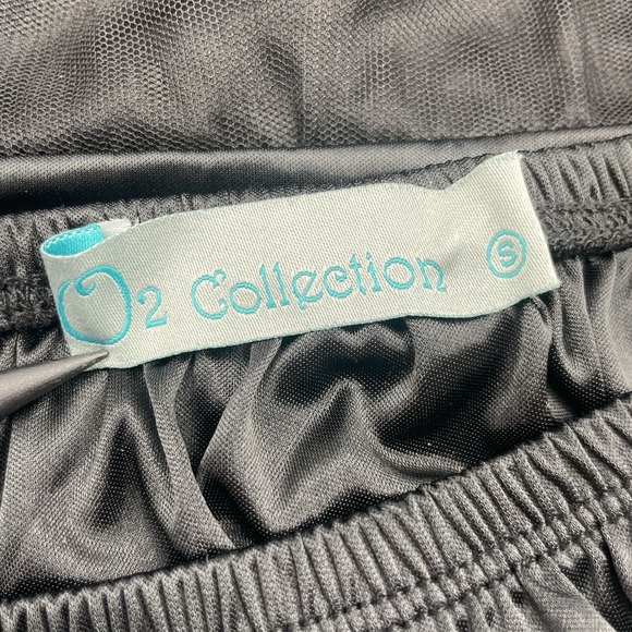 Vintage Black Half Slip Double Layered Lace Hem Size Small O2 Collection Korea - Picture 6 of 13